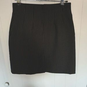 Vintage Mini Cropped Pinstripe Skirt